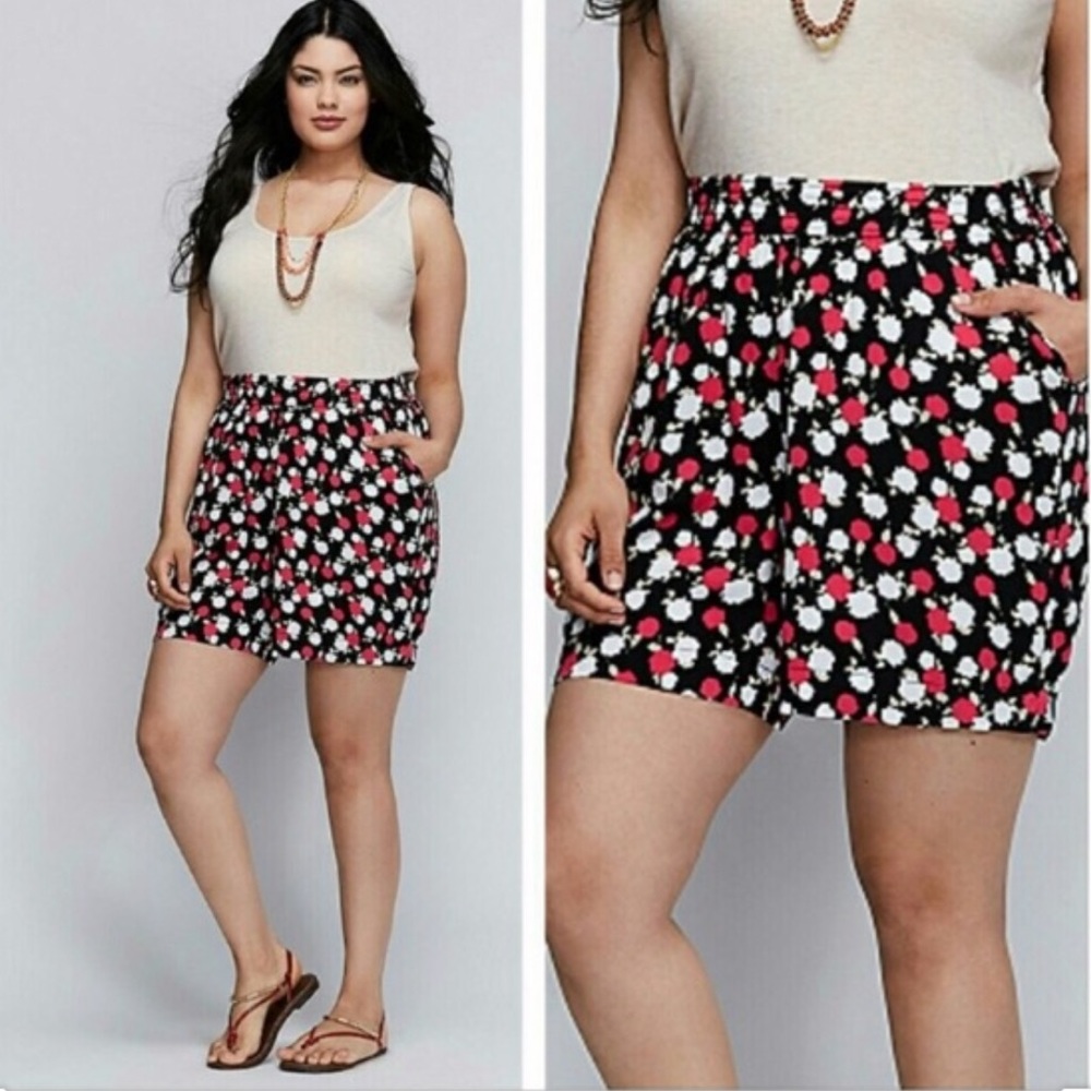 Lane Bryant Floral Shorts